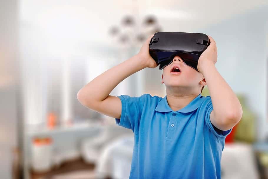 Is Virtual Reality Safe for Kids - A Boy Using VR