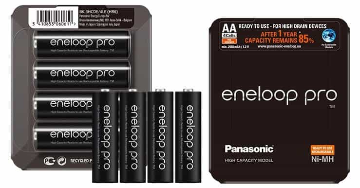Panasonic Eneloop Pro AA Rechargeable Batteries